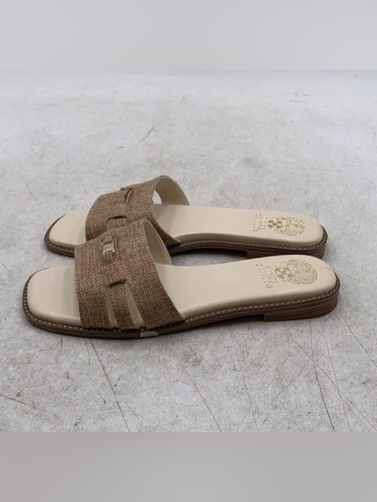 Vince Camuto Shoes - Vince Canuto  Beige Brown Slide Sandals nwot